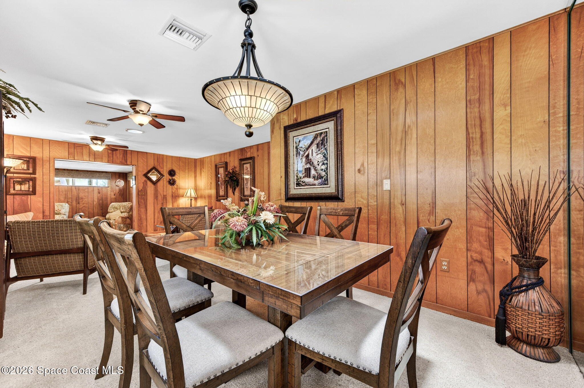 935 Samar Road Cocoa Beach, FL 32931 - Photo 7 of 22 a view of a dining room and livingroom view