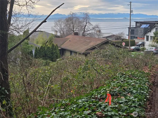 a view of staircase and mountain view
