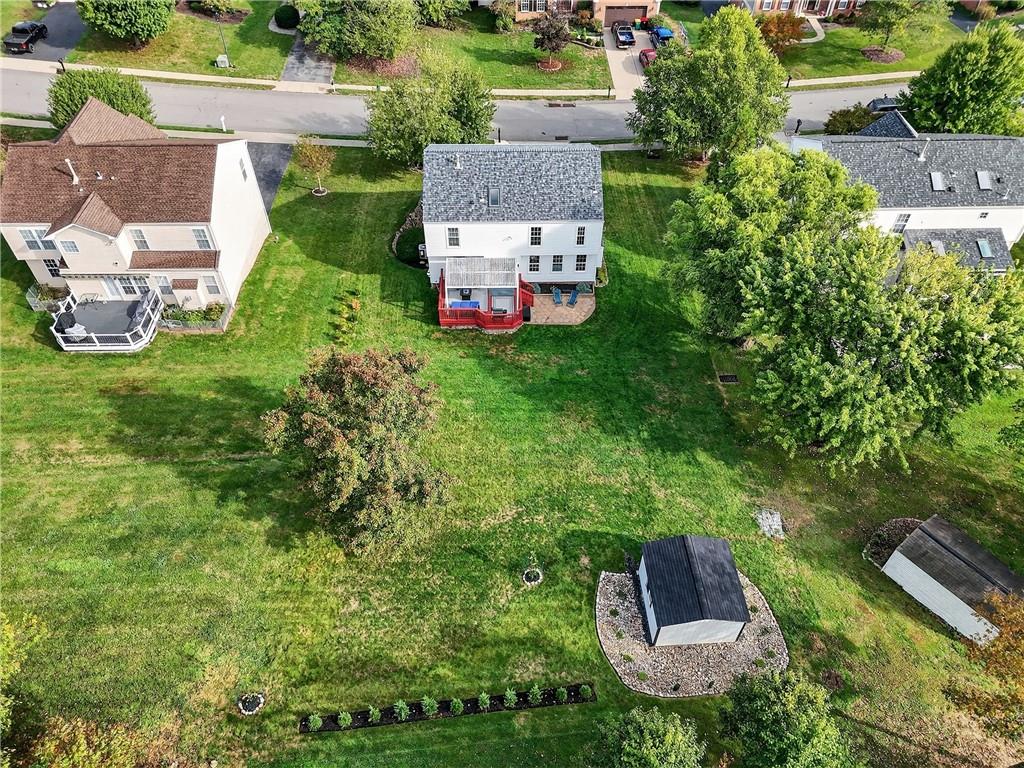 224 Field Club Circle McKees Rocks, PA 15136 - Photo 36 of 41 an aerial view of a house with a yard