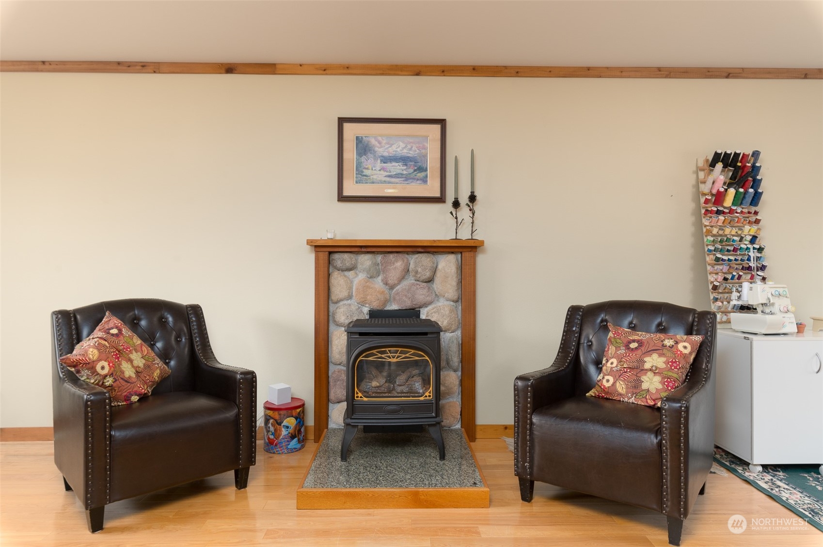 8170 North Telegraph Road Everson, WA 98247 - Photo 28 of 40 a living room with furniture and a fireplace