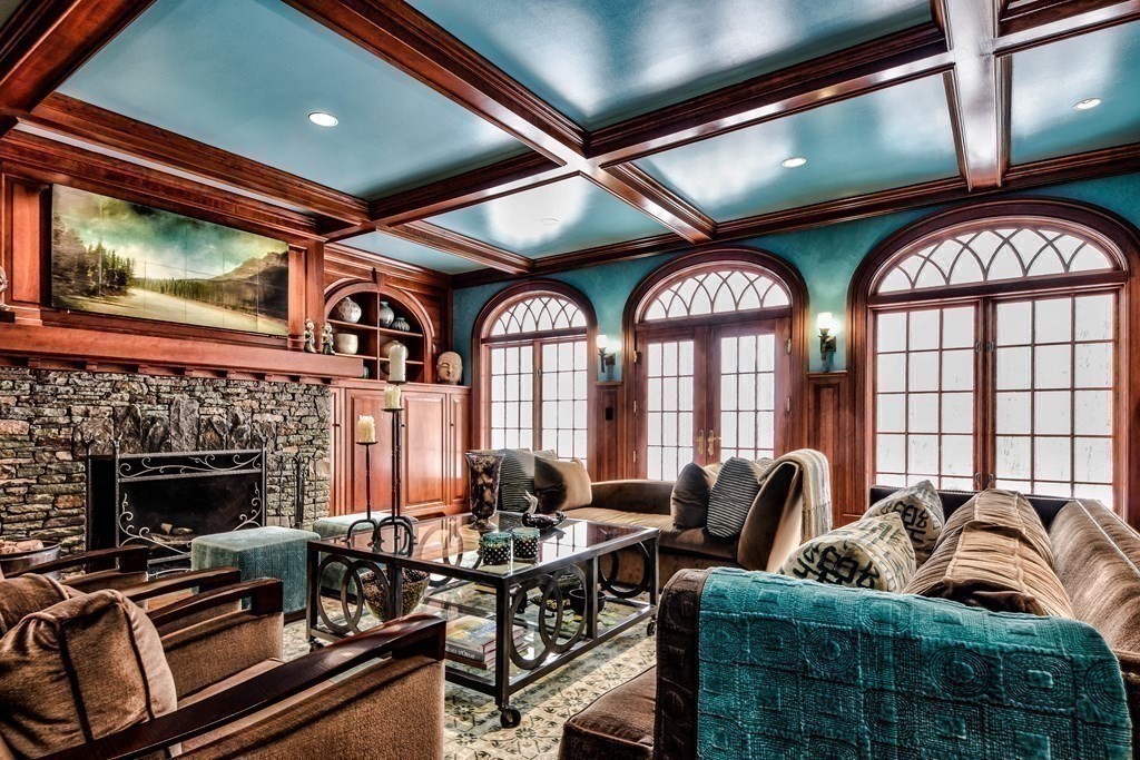 16 Sanderson Lane Weston, MA 02493 - Photo 29 of 39 a view of a livingroom with furniture window and fireplace