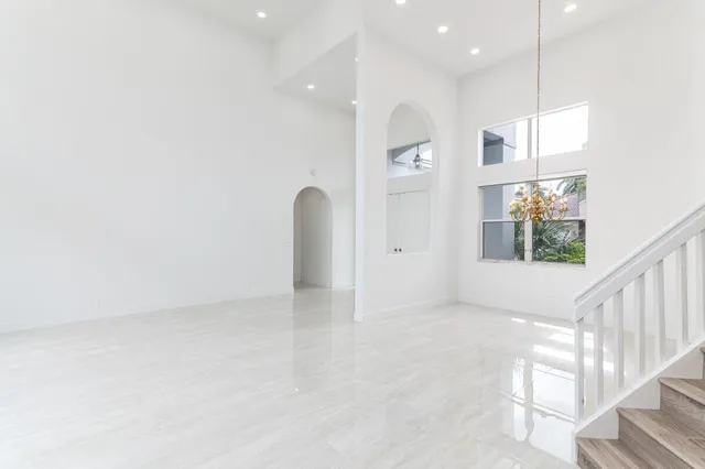 a view of a room with window