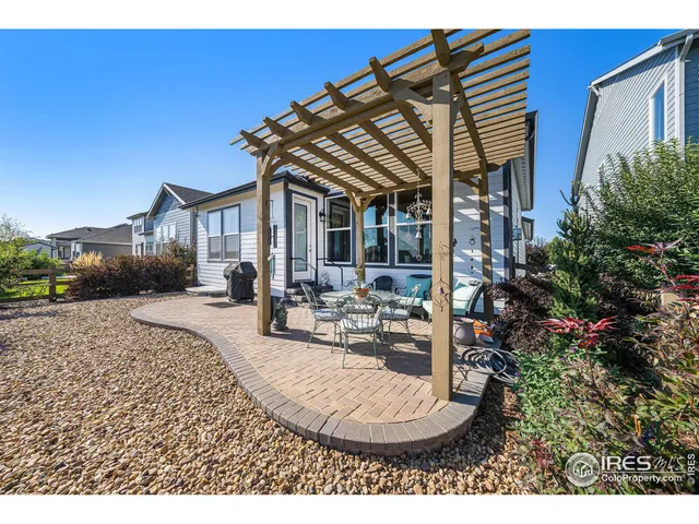 an ocean view with seating space