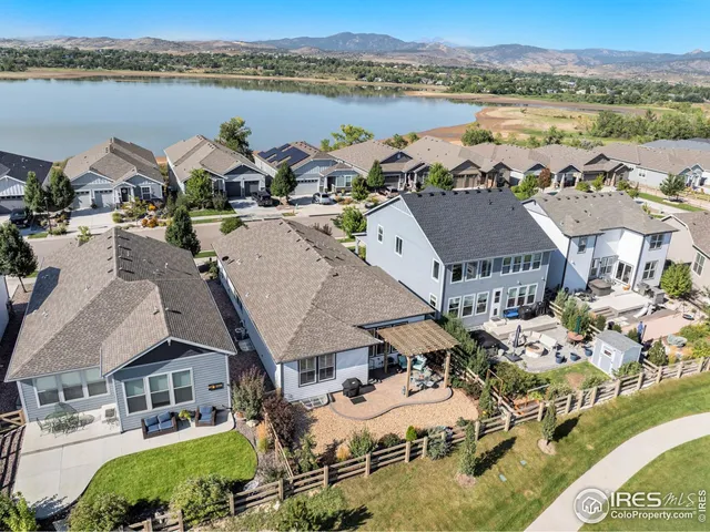 a view of lake and mountain