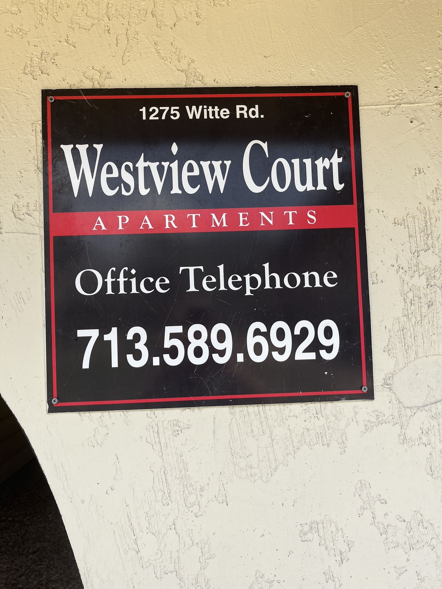 1275 Witte Road, Unit 14 Houston, TX 77055 - Photo 3 of 13 a sign that is on the wall