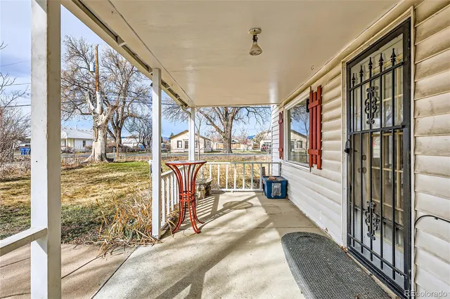 front view of a house with a dry yard