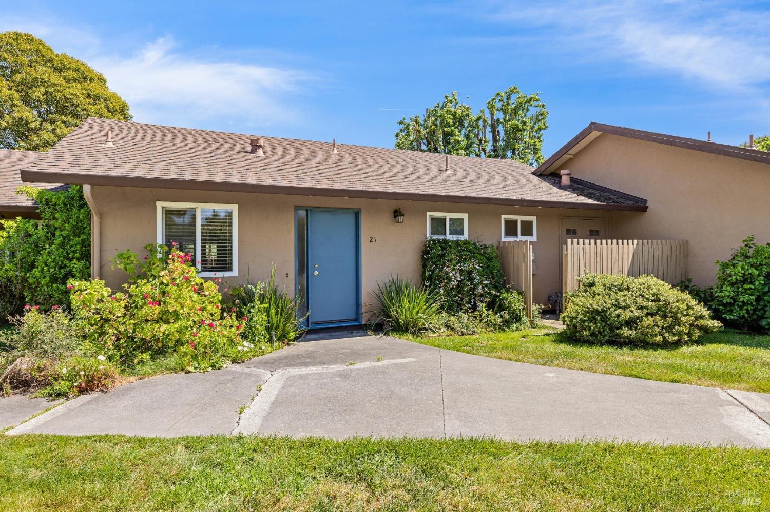 21 Vineyard Circle Sonoma, CA 95476 - Photo 20 of 23 a front view of a house with a yard
