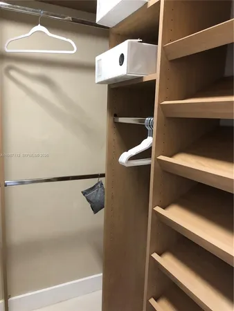 a view of walk in closet