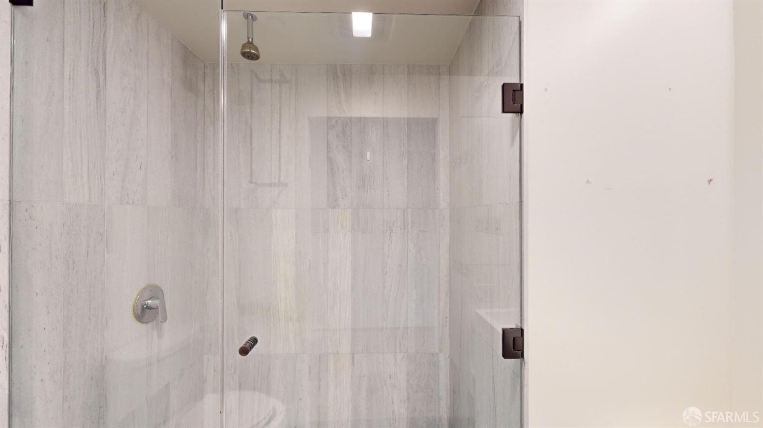 241 10th Street, Unit 305 San Francisco, CA 94103 - Photo 13 of 16 a close view of a shower curtain