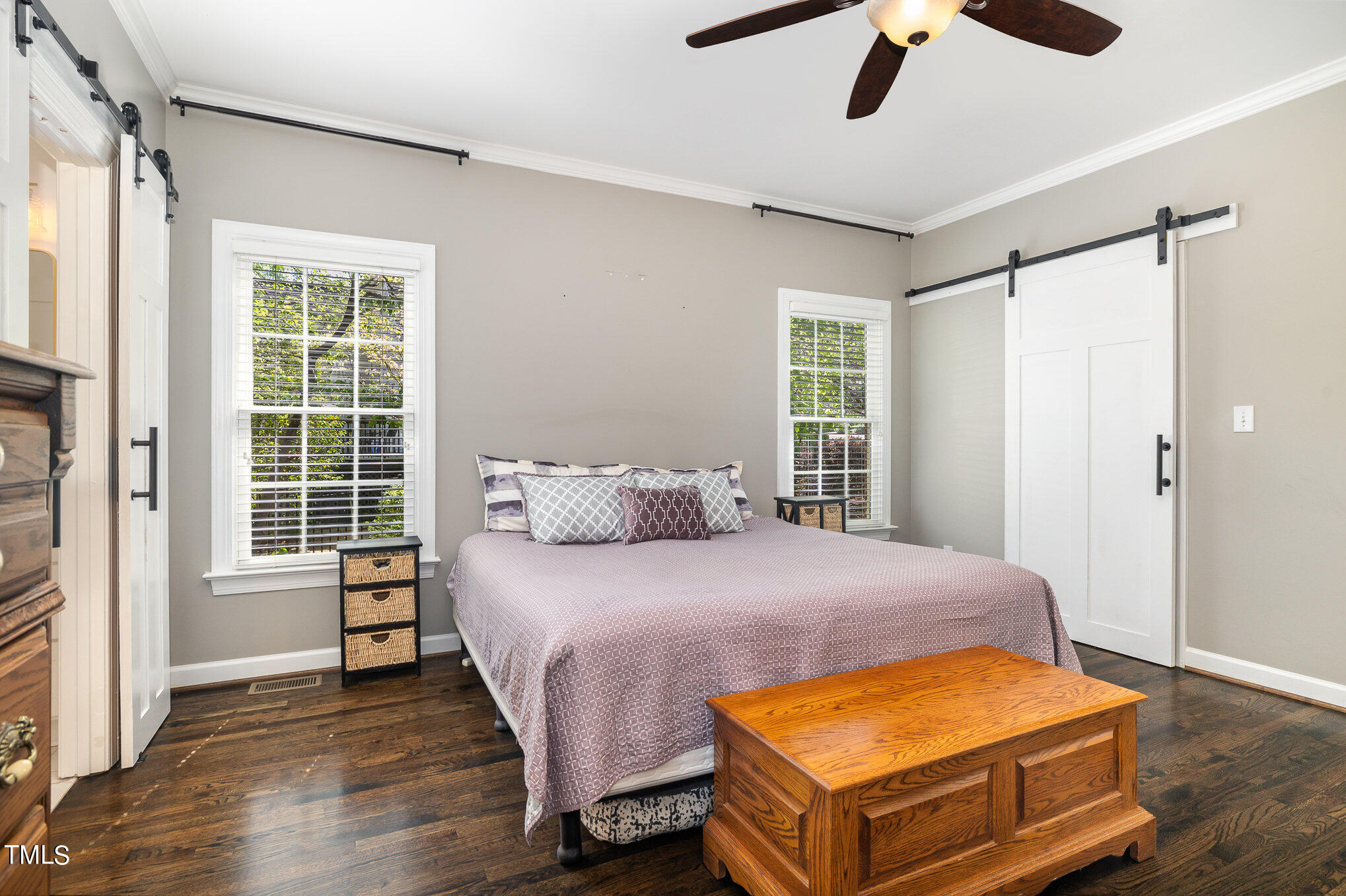 3705 La Costa Way Raleigh, NC 27610 - Photo 13 of 40 a bedroom with a bed and wooden floor