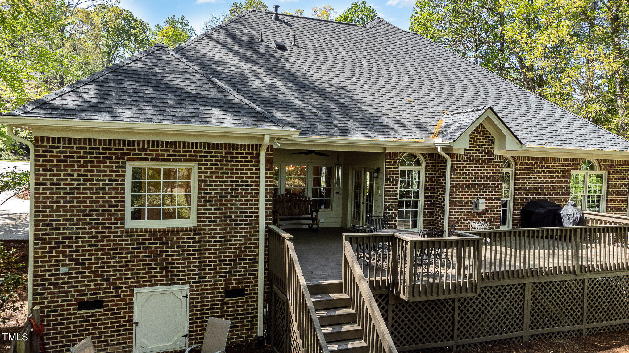 3705 La Costa Way Raleigh, NC 27610 - Photo 28 of 40 a view of a brick house with large windows