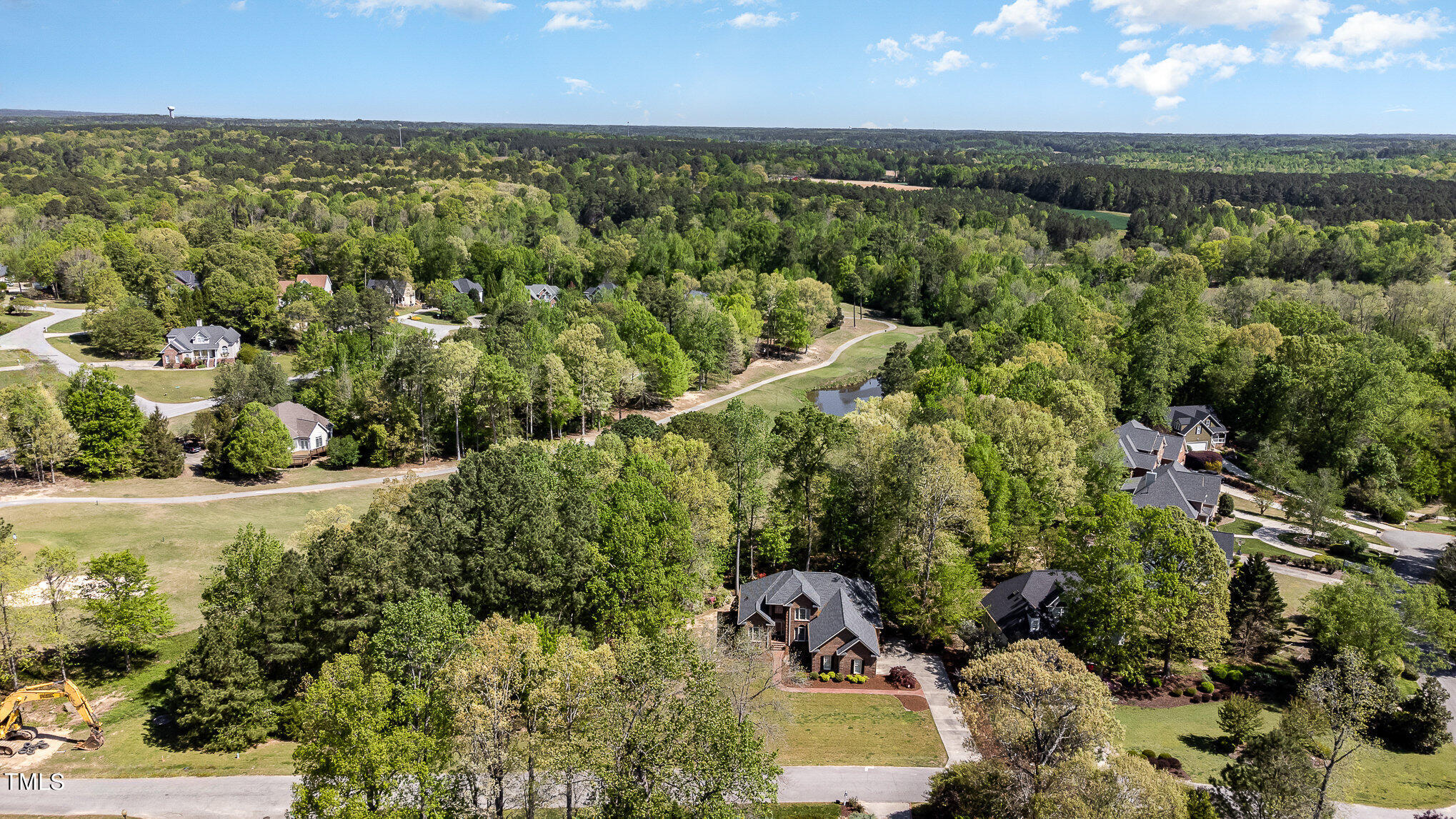 3705 La Costa Way Raleigh, NC 27610 - Photo 35 of 40 an aerial view of residential house with outdoor space and trees all around