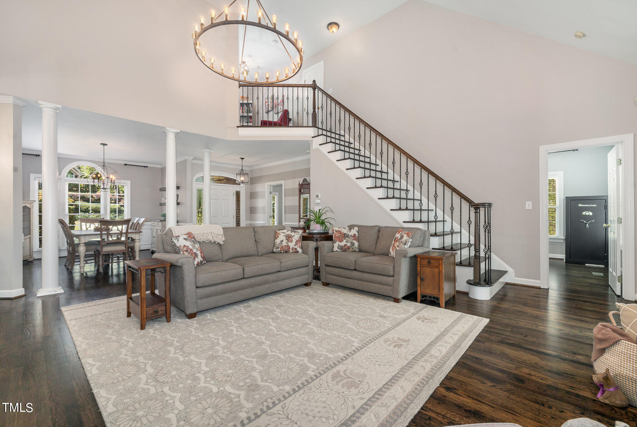 3705 La Costa Way Raleigh, NC 27610 - Photo 6 of 40 a living room with furniture and wooden floor