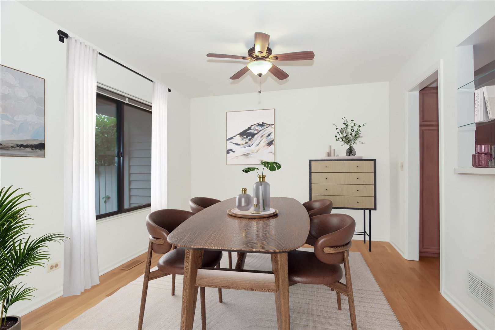 928 Longmeadow Court, Unit 1016 Barrington, IL 60010 - Photo 4 of 32 a view of a dining room with furniture and wooden floor