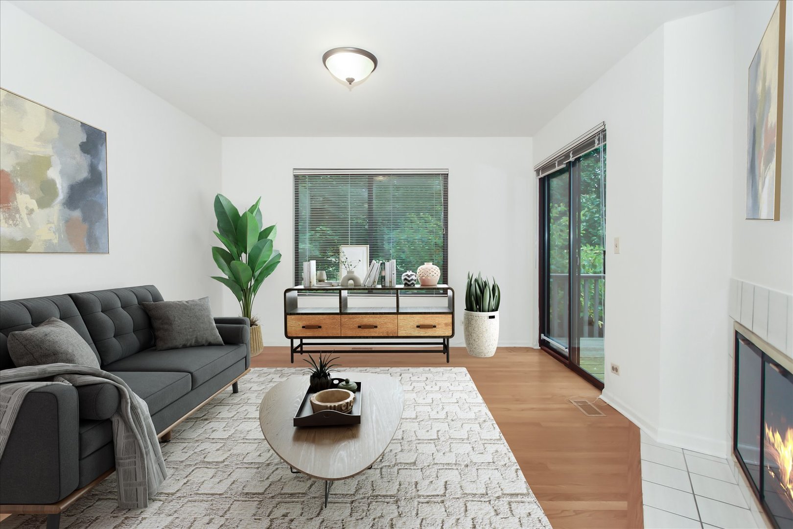 928 Longmeadow Court, Unit 1016 Barrington, IL 60010 - Photo 5 of 32 a living room with furniture and a large window
