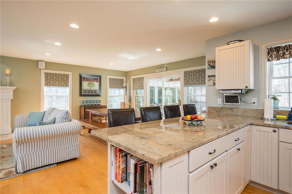 508 Cider Hill Road York, ME 03909 - Photo 9 of 35 The kitchen abuts family room and...