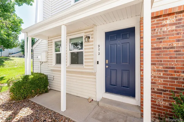a view of front door of house