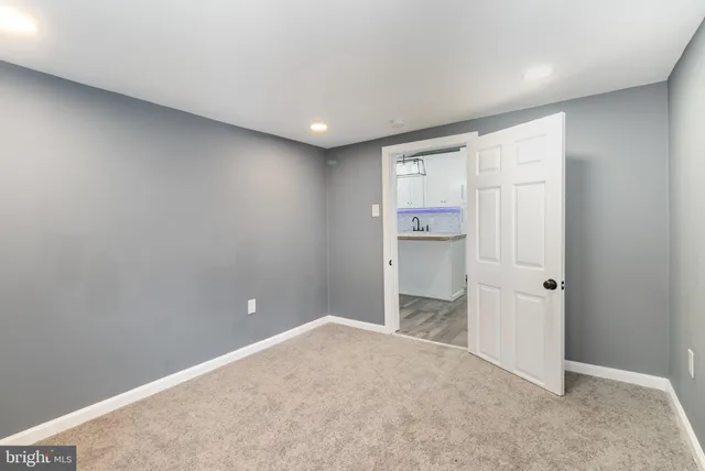 a view of an empty room