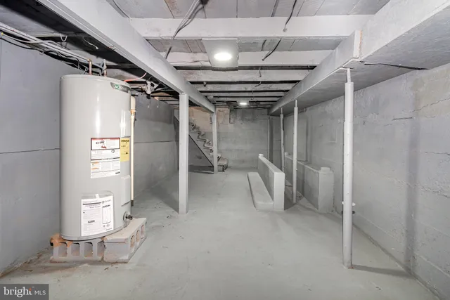 a view of a storage room