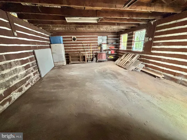 a view of storage and utility room