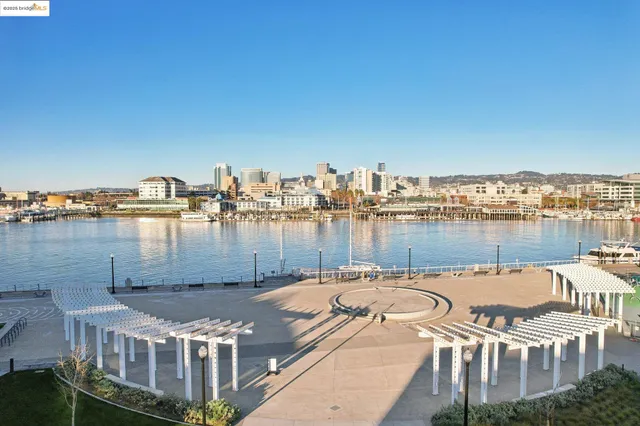 a view of a city from a terrace