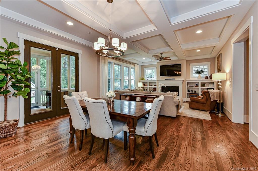 4935 Sharon View Road Charlotte, NC 28226 - Photo 23 of 48 a view of a dining room with furniture window and wooden floor