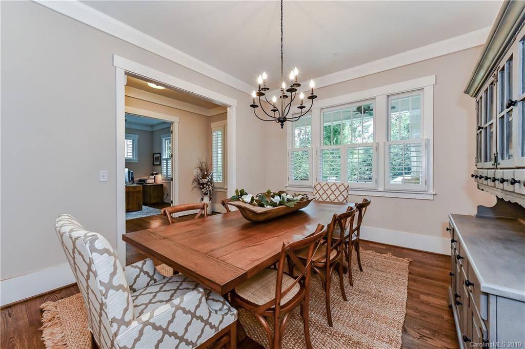 4935 Sharon View Road Charlotte, NC 28226 - Photo 10 of 48 a view of a dining room with furniture window and wooden floor