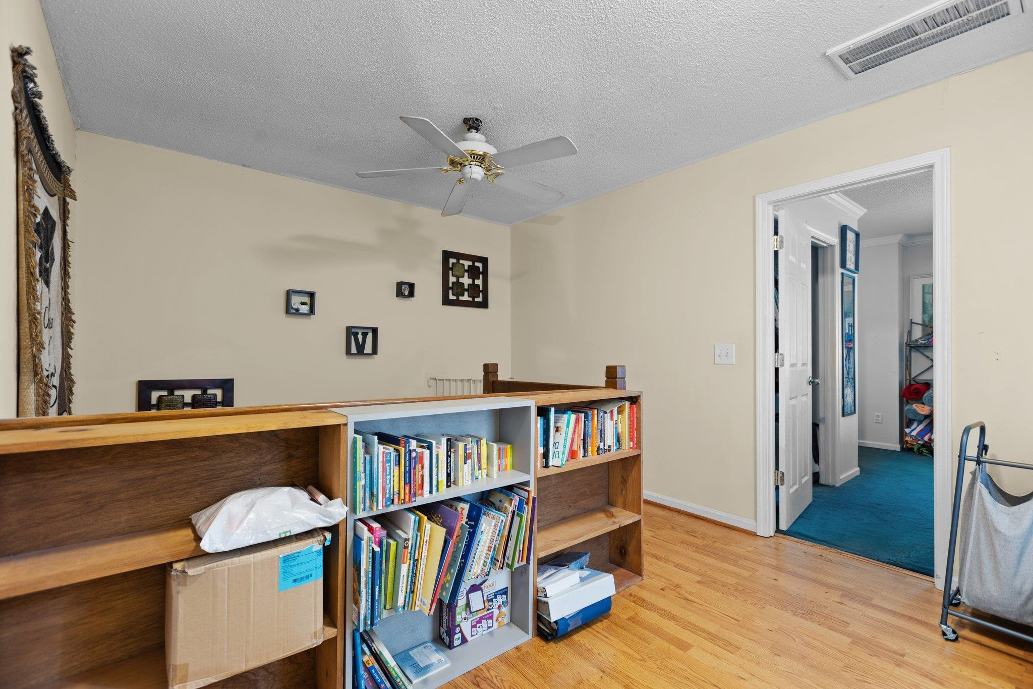 1227 Seaton Road, Unit 34 Durham, NC 27713 - Photo 18 of 32 a view of a workspace with furniture and staircase