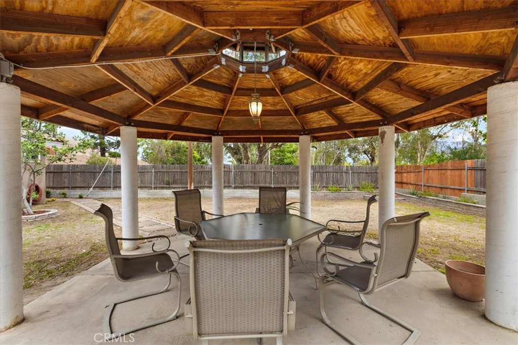 2914 West Wilson Street Banning, CA 92220 - Photo 29 of 31 a patio with glass top table and chairs