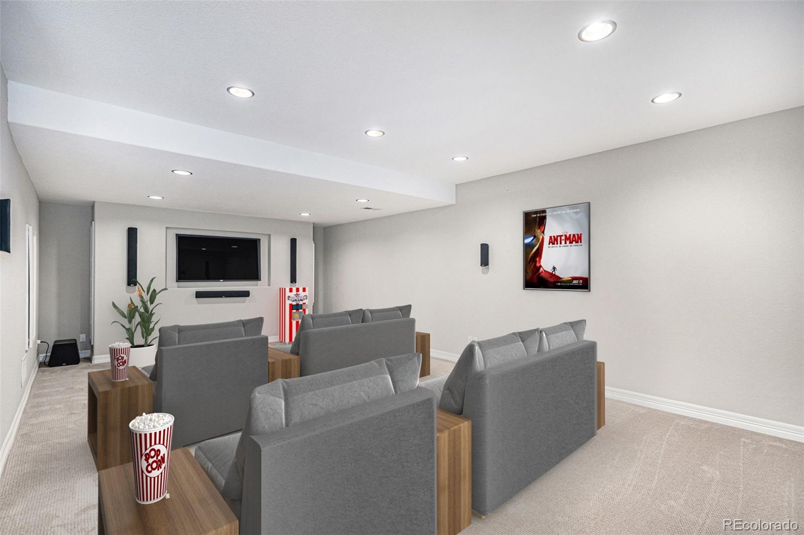 529 Uinta Way Denver, CO 80230 - Photo 19 of 37 a living room with furniture and a flat screen tv