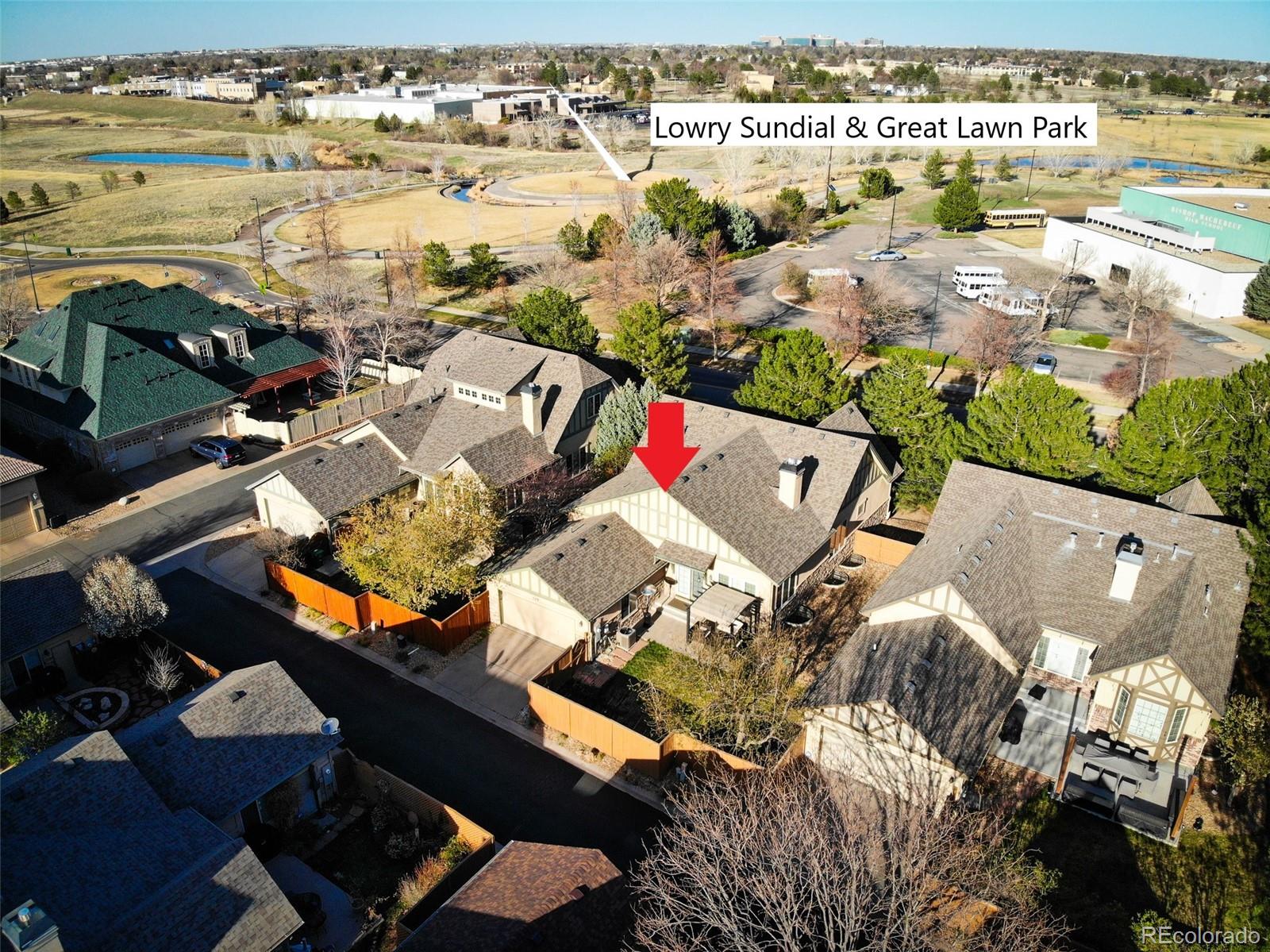 529 Uinta Way Denver, CO 80230 - Photo 27 of 37 an aerial view of a house with a outdoor space