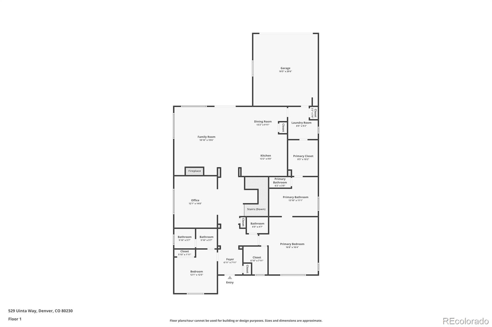 529 Uinta Way Denver, CO 80230 - Photo 29 of 37 a picture of floor plan