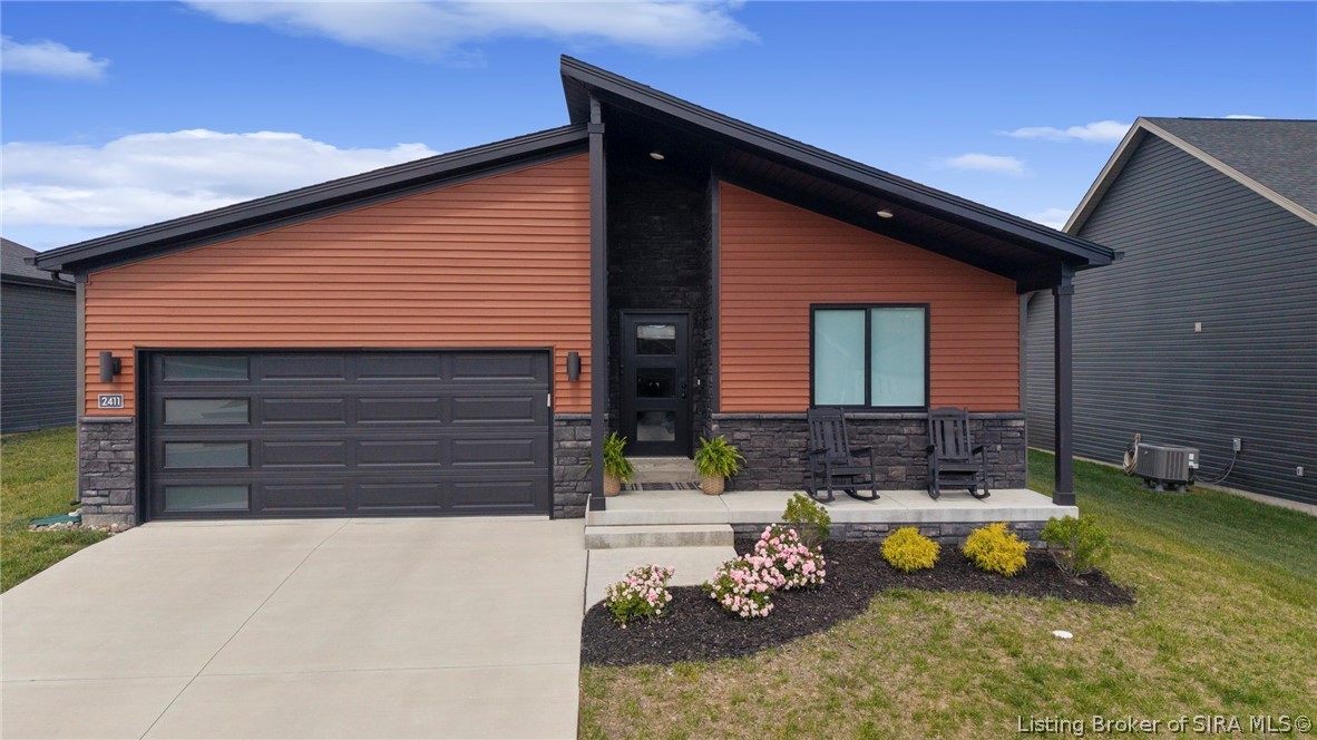 Modern front of home