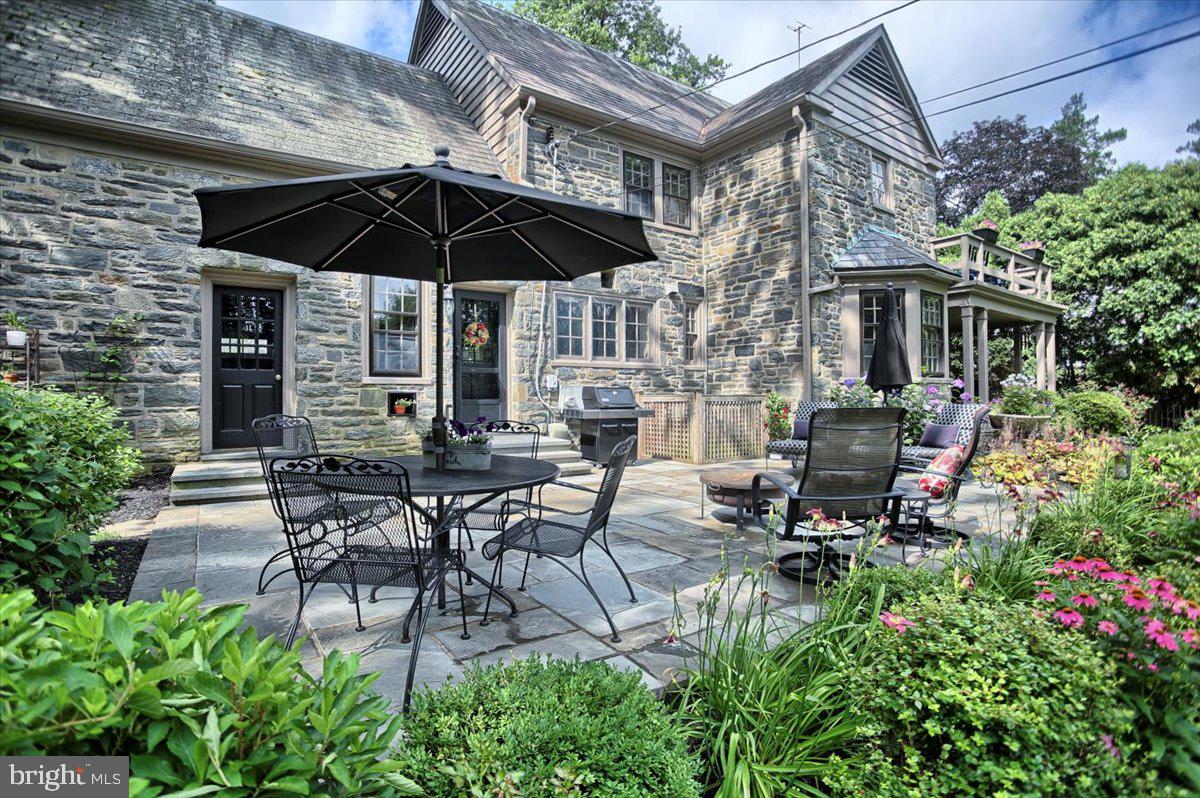 1825 Hilltop Road Jenkintown, PA 19046 - Photo 57 of 63 28 x 20 Flagstone Patio & Perennial Gardens