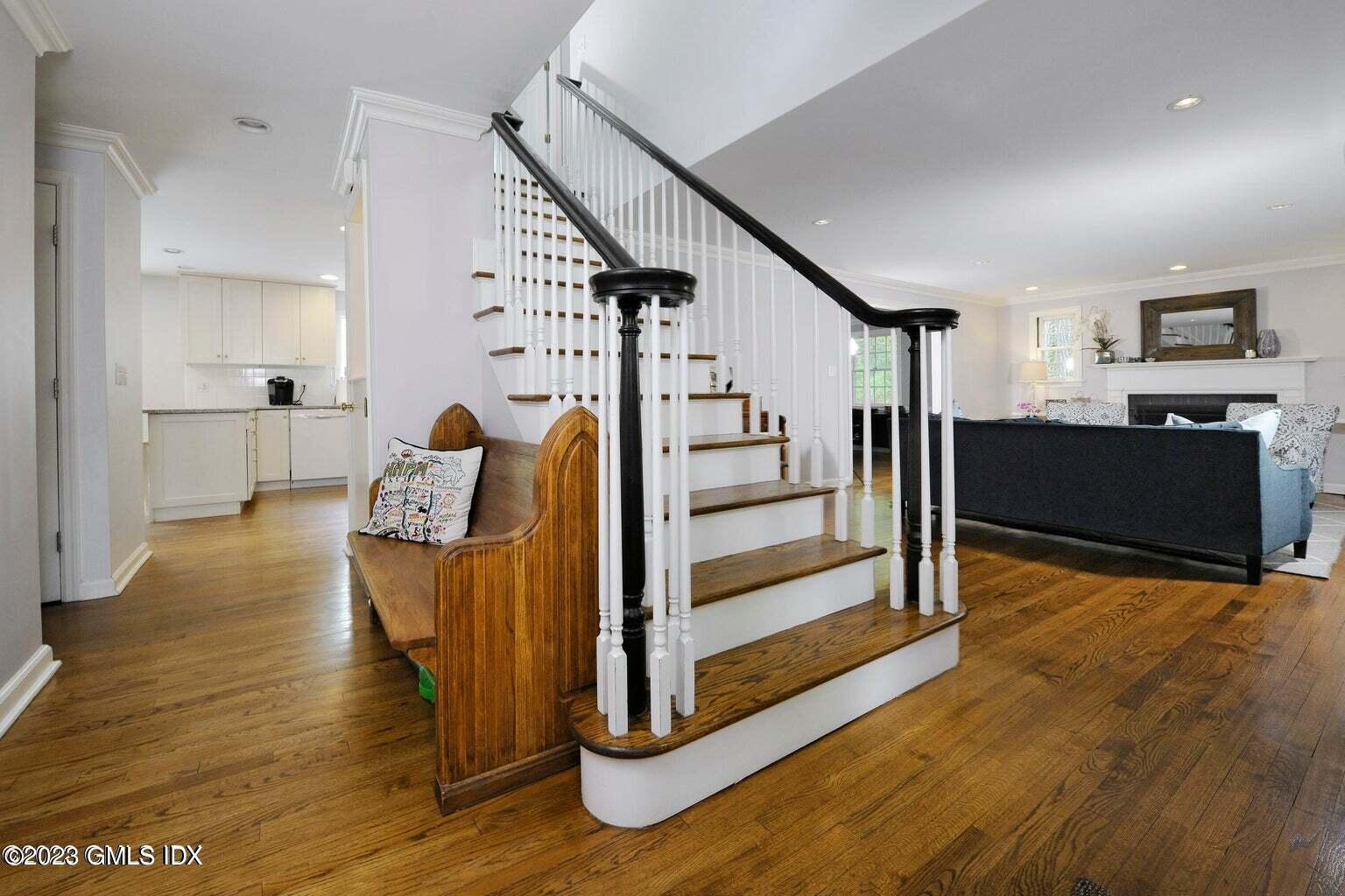 16 Crescent Road Riverside, CT 06878 - Photo 17 of 33 a view of a kitchen with furniture and wooden floor