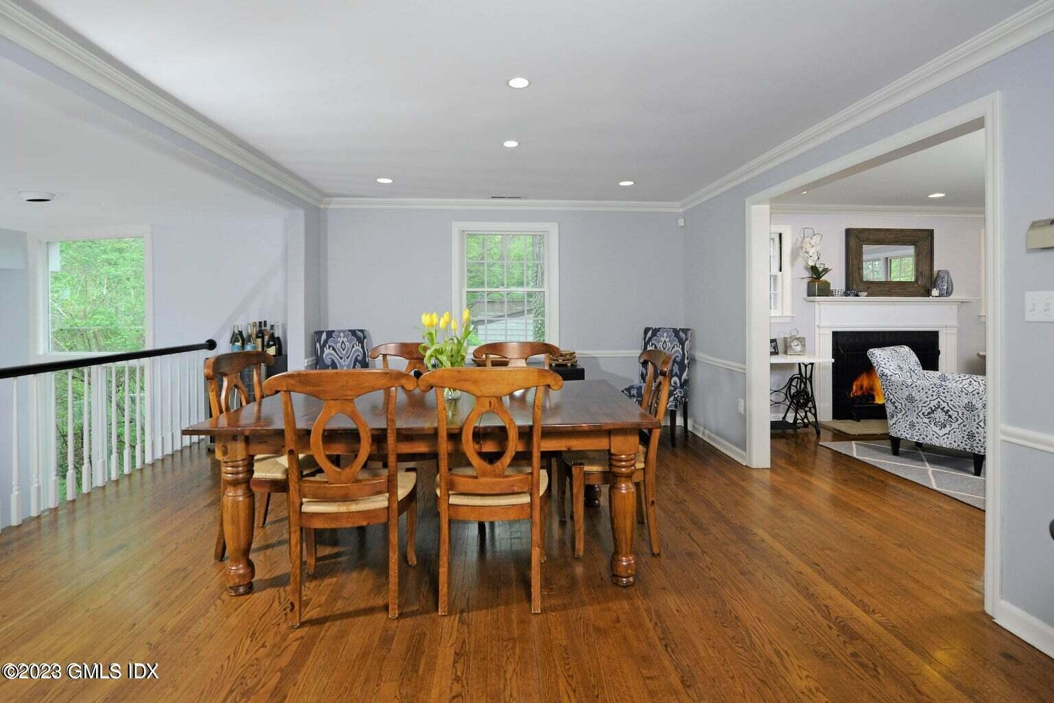 16 Crescent Road Riverside, CT 06878 - Photo 9 of 33 a dining room with furniture and wooden floor