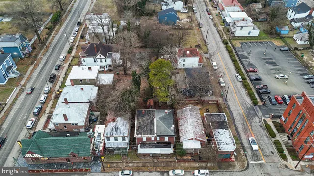 an aerial view of a city