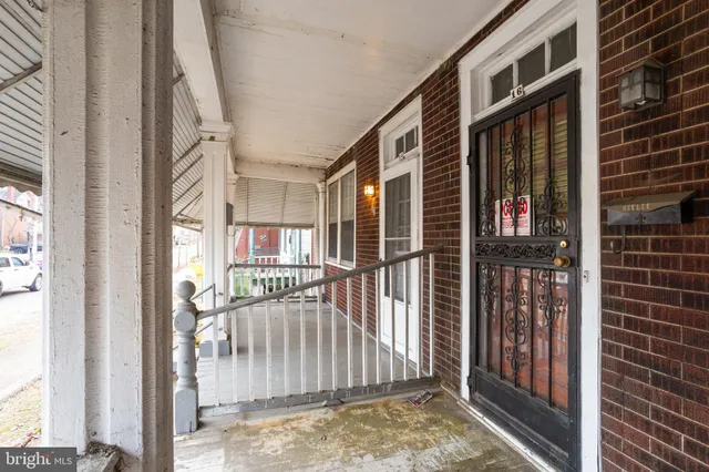 a view of front door of house