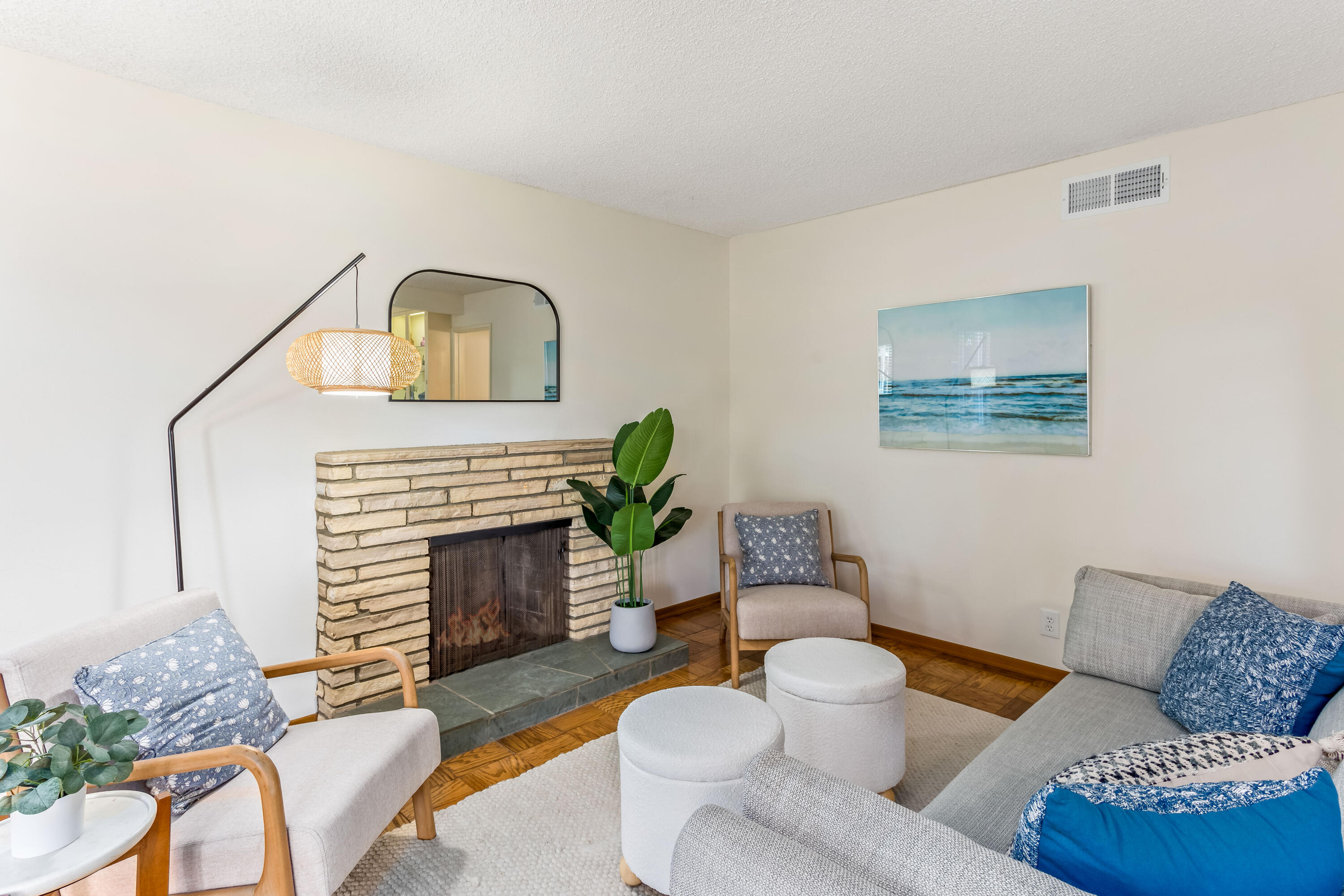 7111 Madera Drive Goleta, CA 93117 - Photo 5 of 24 a living room with furniture and a fireplace
