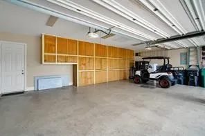 a view of a garage