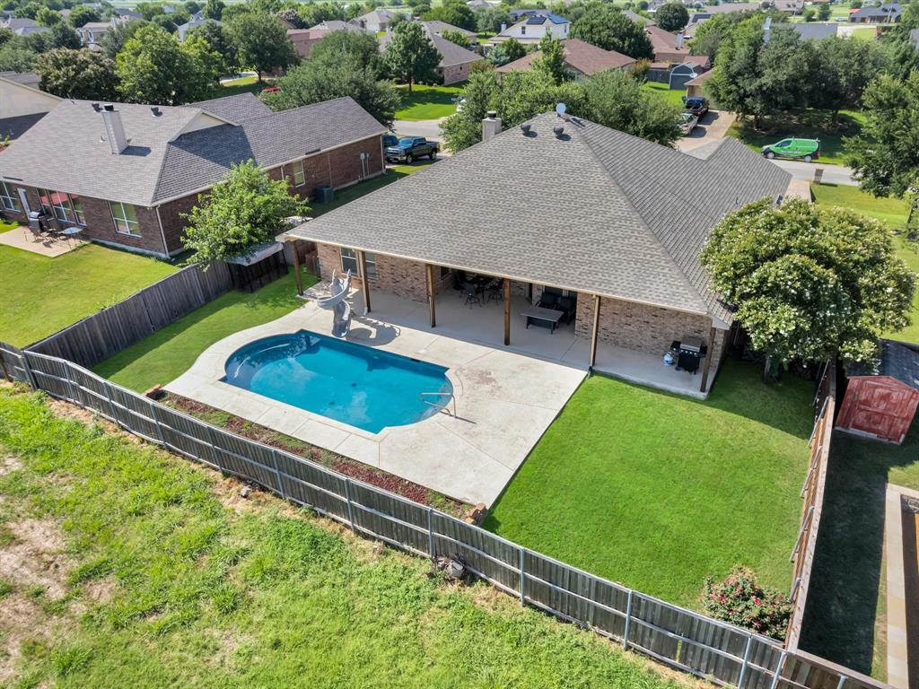 205 King George Road Ponder, TX 76259 - Photo 30 of 32 an aerial view of a house
