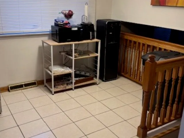 a room with gym equipment