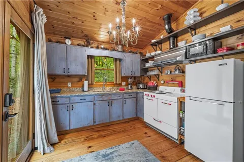 a storage room with washer and dryer
