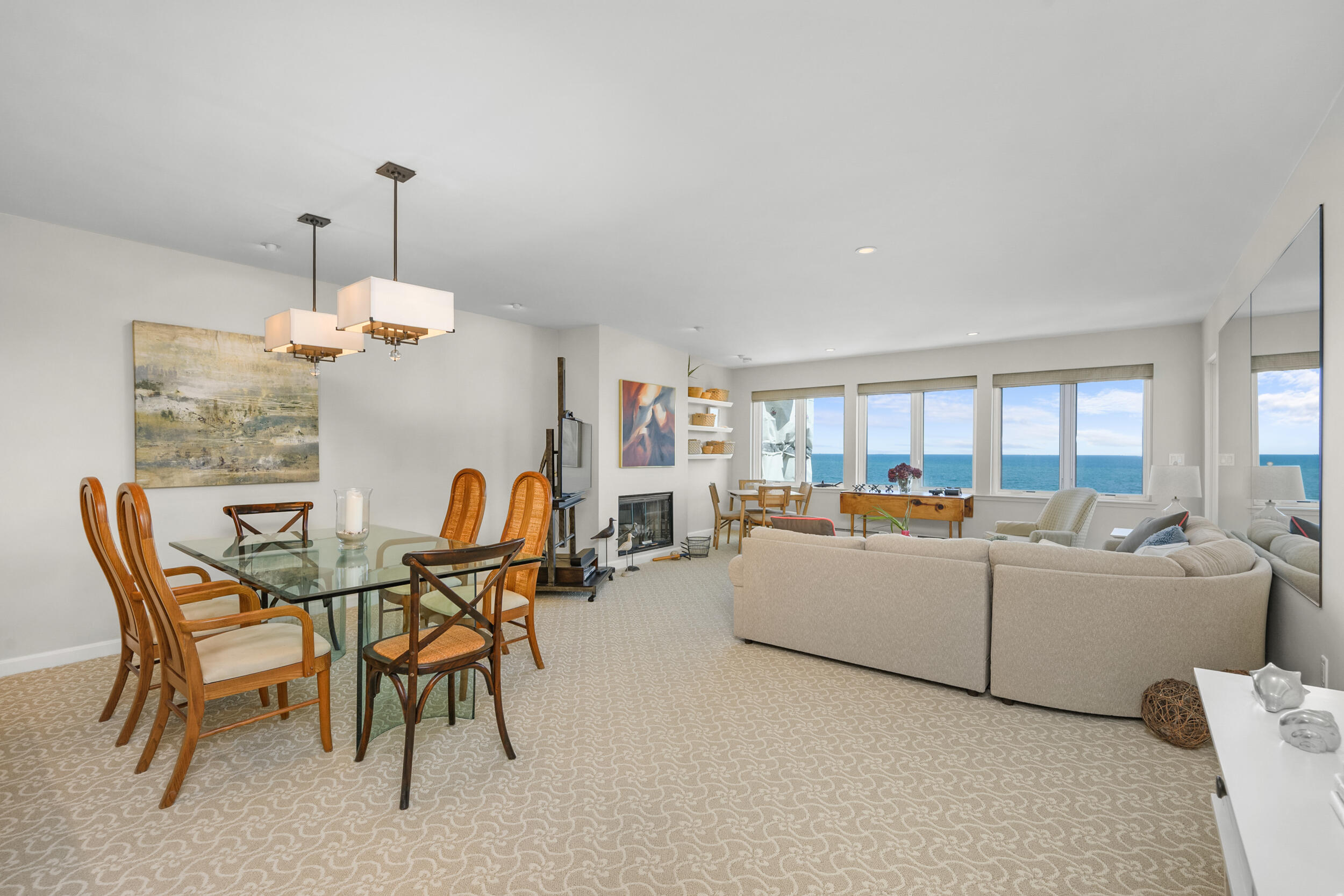 1 Belmont Road, Unit 341 West Harwich, MA 02671 - Photo 9 of 30 a living room with furniture kitchen view and a chandelier