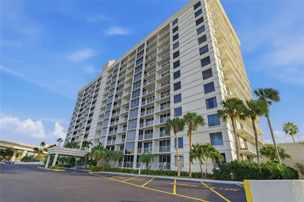 a view of a city that has tall buildings