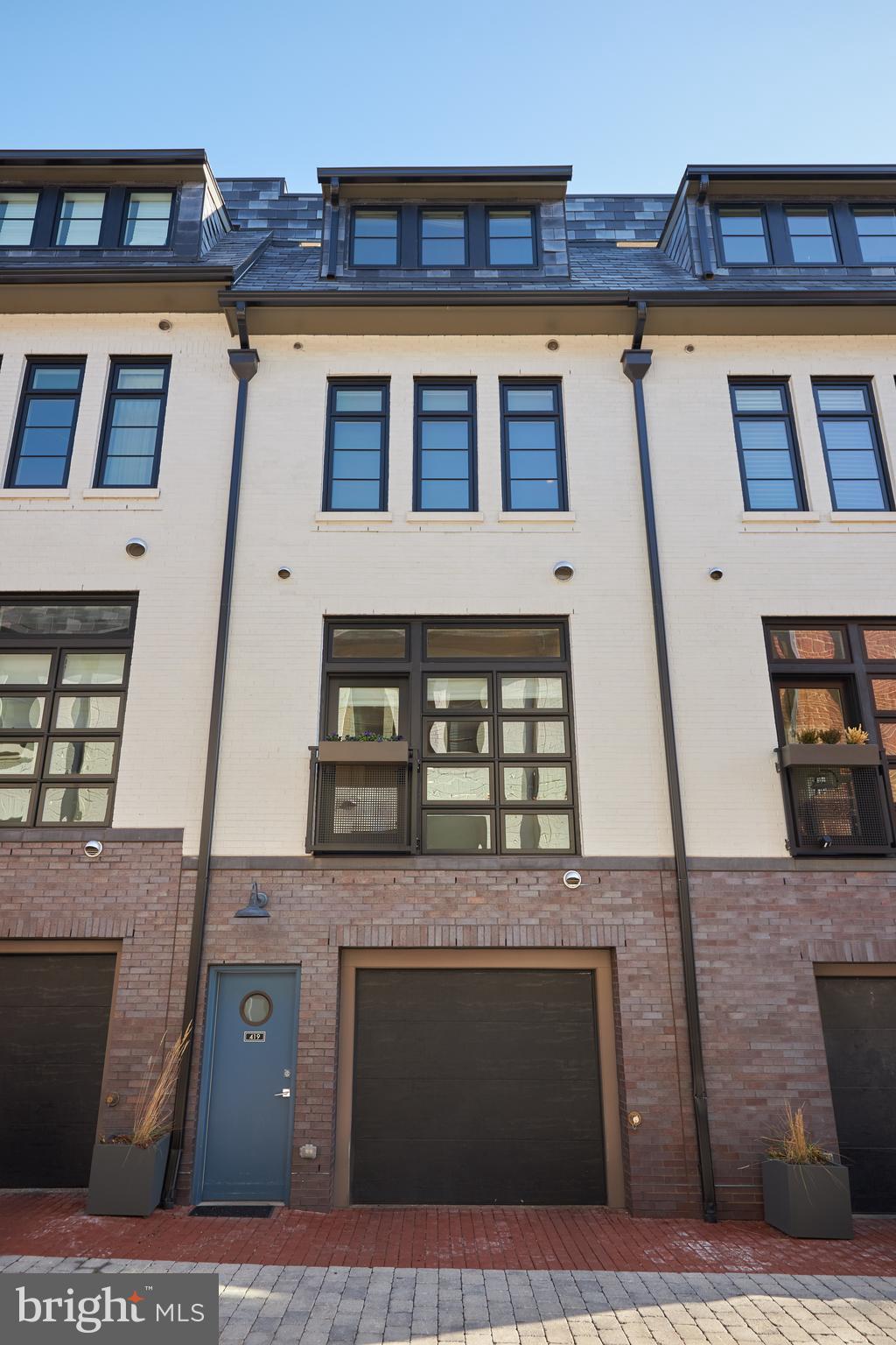 419 Guethler's Way Washington, DC 20003 - Photo 32 of 59 Exterior rear view of 419 and Garage.