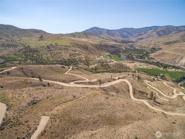 a view of a house with a mountain