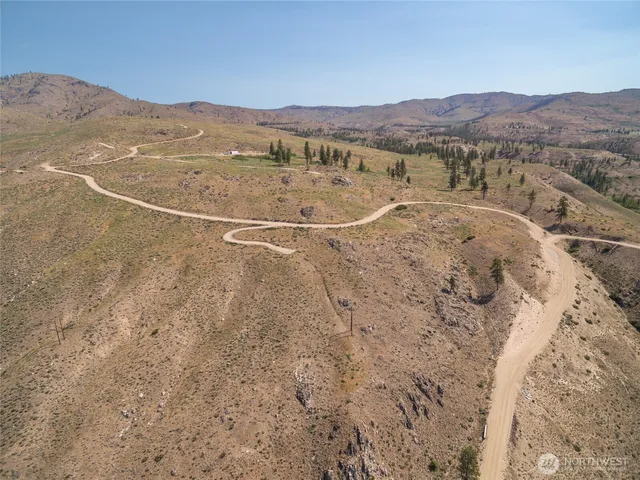 a view of a mountain with an outdoor space
