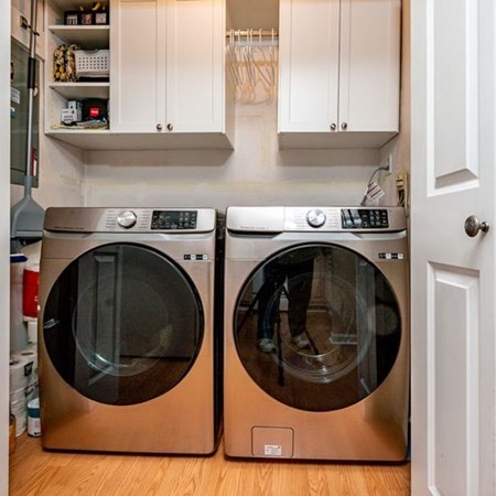 36 Atkins Road, Unit E2 Sandwich, MA 02537 - Photo 10 of 21 a utility room with dryer and washer