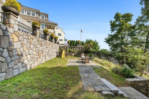 a view of a building with garden